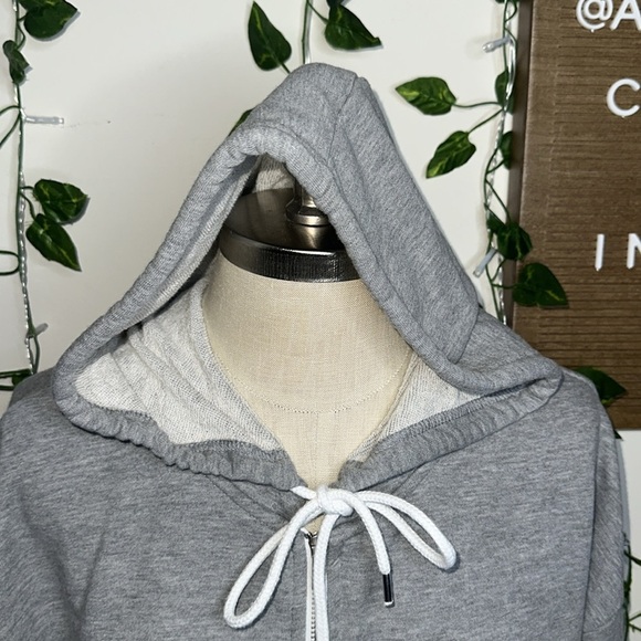 Forever 21 Grey Zip Up Hoodie - Picture 2 of 5